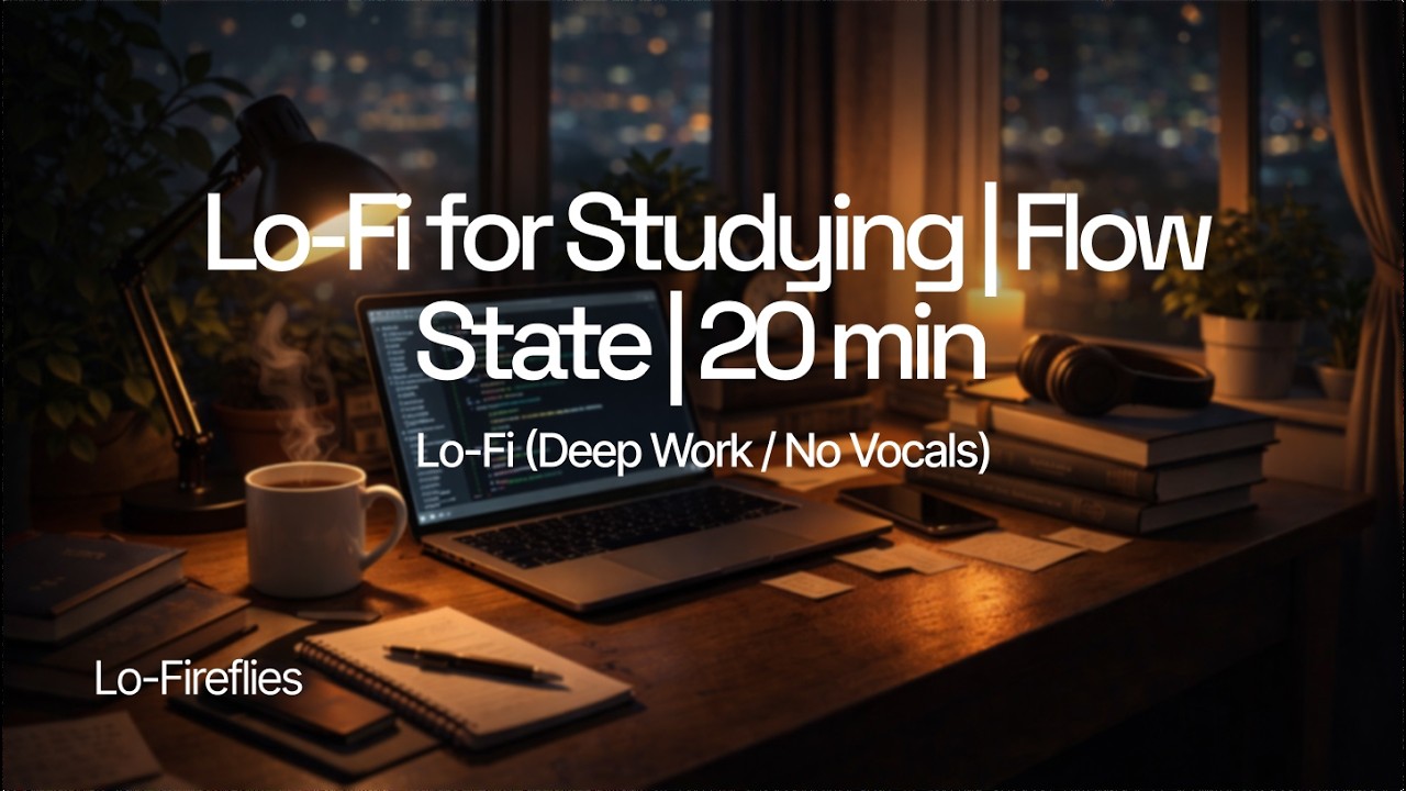 Instrumental Music for Late Night Micro Focus No Vocals – 20 MIN