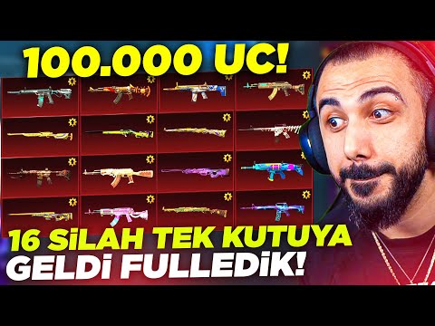 OHA 16 YÜKSELTİLEBİLİR SİLAH BİRDEN GELDİ 😮 PUBG MOBILE ÇILDIRDI!! HEPSİNİ FULLEDİK!