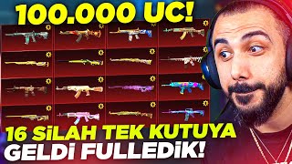 OHA 16 YÜKSELTİLEBİLİR SİLAH BİRDEN GELDİ 😮 PUBG MOBILE ÇILDIRDI!! HEPSİNİ FULLEDİK!