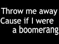 The Summer Set "Boomerang" with Lyrics on Screen