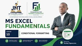 MS Excel Fundamentals - Lesson 10 - Conditional Formatting. Create Dynamic Formats for easy analysis