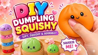 DIY Squishy Tutorial / Easy Dumping Squishy! 😱😳 *DIY Dumpling Squishy Tutorial* Easy Craft Ideas screenshot 4