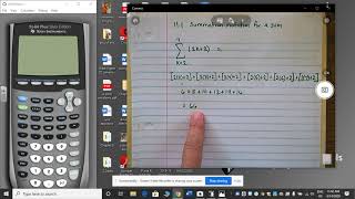 11.1 Using your Calculator for partial sums