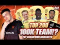 TOP 200 WITH THE BEST 100K TEAM ON FUT CHAMPS WEEKEND LEAGUE!? FIFA 21 SQUAD BUILDER & HIGHLIGHTS!!