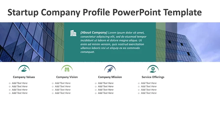 Startup Company Profile PowerPoint Template | Kridha Graphics