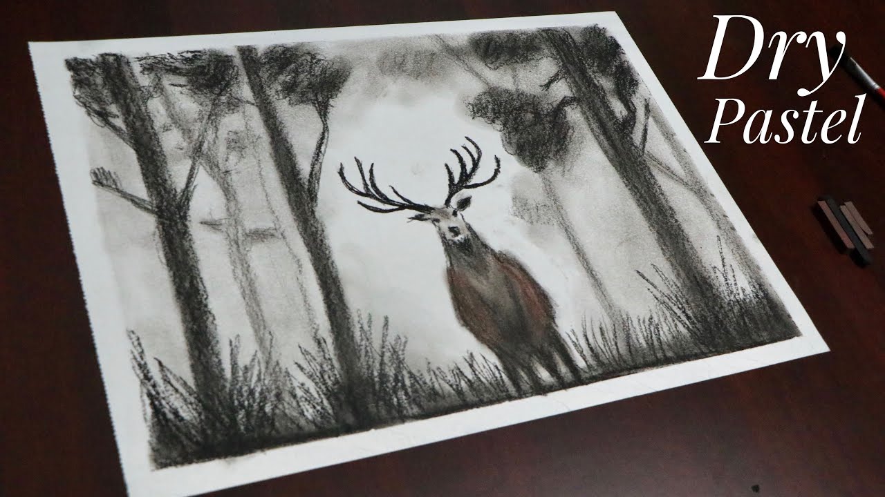 Dry Pastel Drawing for Beginners 124 YouTube