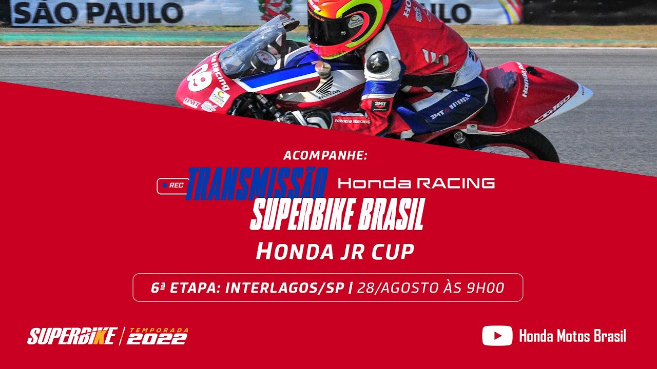 SuperBike Brasil 2022 - 6ª etapa - Autódromo de Interlagos - Honda Jr Cup  2022 