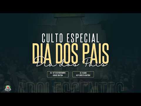 🔴LIVE Culto Especial Dia dos Pais | Departamento Infantil - 09/08/2026
