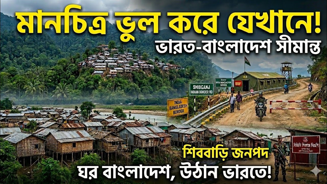 ⁣এখানে কোনটা কোন দেশের বাড়ি? চেনা যায় না 🤯 Border Inside a Home!