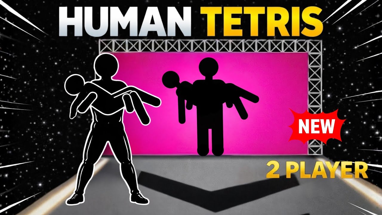 HUMAN TETRIS CO-OP 2 Player | Immersive Interactive Warm Up | Viral Interactive Game | FULL