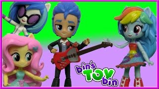 EQUESTRIA GIRLS MINIS SCHOOL DANCE! Rainbow Dash, Flash Sentry, DJ PON-3, Fluttershy | Bin's Toy Bin