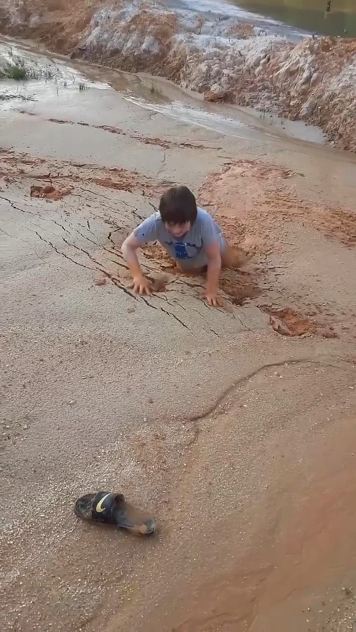 This Boy Fell Into Quick Sand!😨#shorts - YouTube