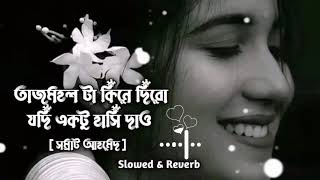 তাজমহল টা কিনে দিবো যদি একটু হাসি দাও - [Slowed + Reverb ] Bangla Romantic Song ( Somrat Xhamed ) screenshot 3