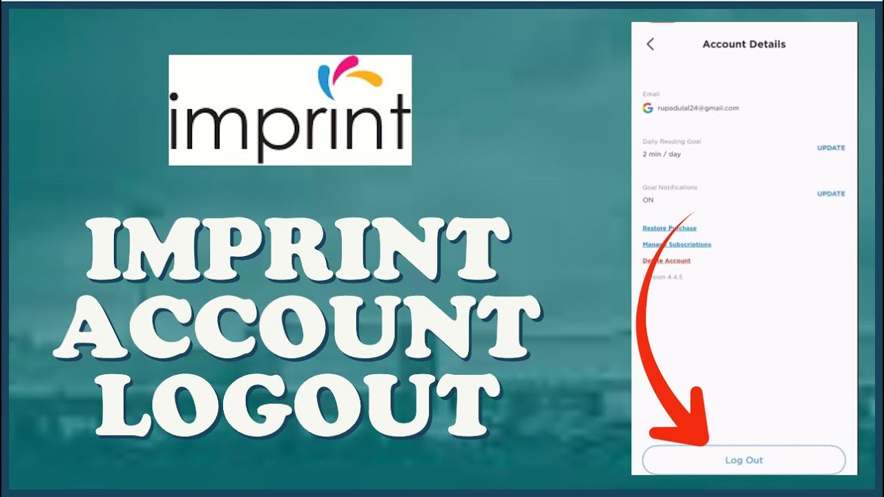 How to Logout of Imprint Account 2024? Sign Out Imprint Account - YouTube