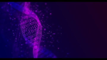 abstract glittering dna double helix with depth of WDE65J9