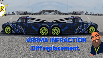 ARRMA Infraction Center diff replacement | Step-by-Step RC Repair Guide.