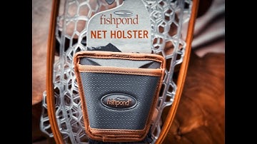 Fly Fishing Net Holster | See how the net fits in the fishpond Net holder