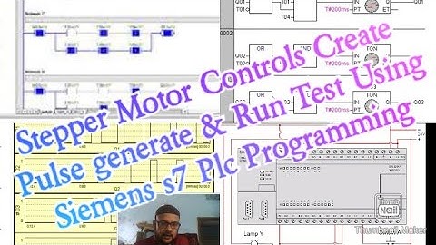 Stepper Motor Controls Create Pulse generate & Run Test Using Siemens s7 Plc Programming Cpu224xp.