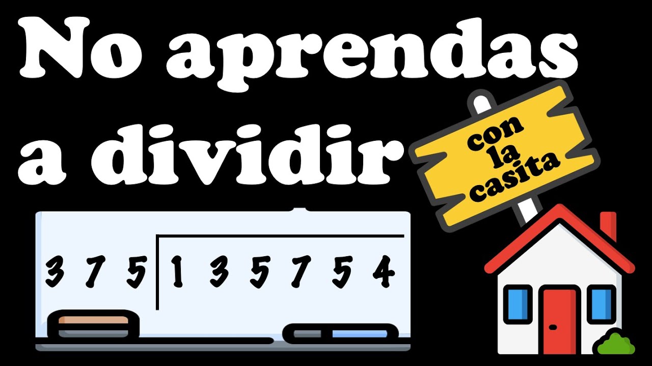 ¡No aprendas a dividir!