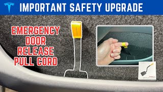 How to install an emergency door release pull cord for your Tesla