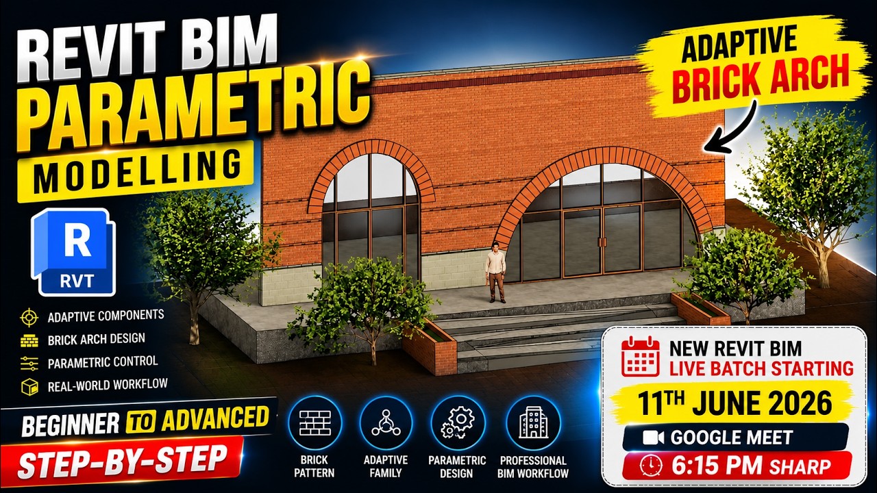 Revit BIM Adaptive Brick Arch Design | Beginner to Advanced Step-by ...