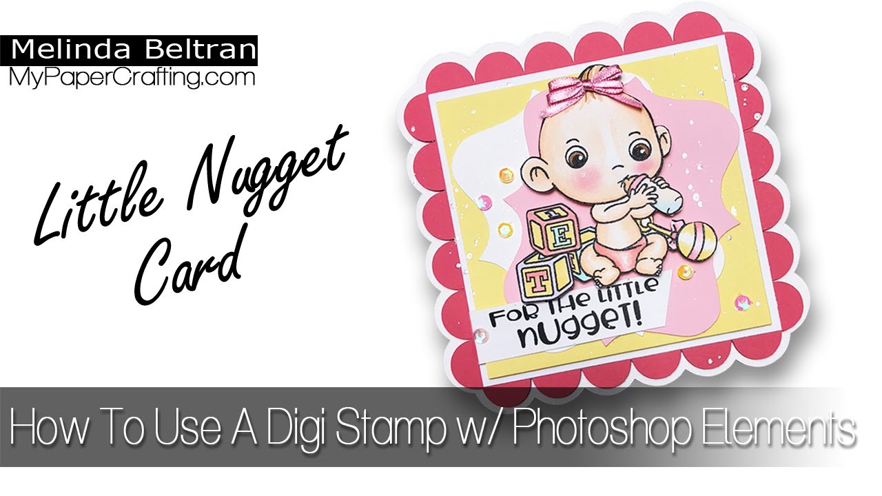 FREE SVG FILE How to separate images from Digital Stamps w/ Photoshop Elements to create a card