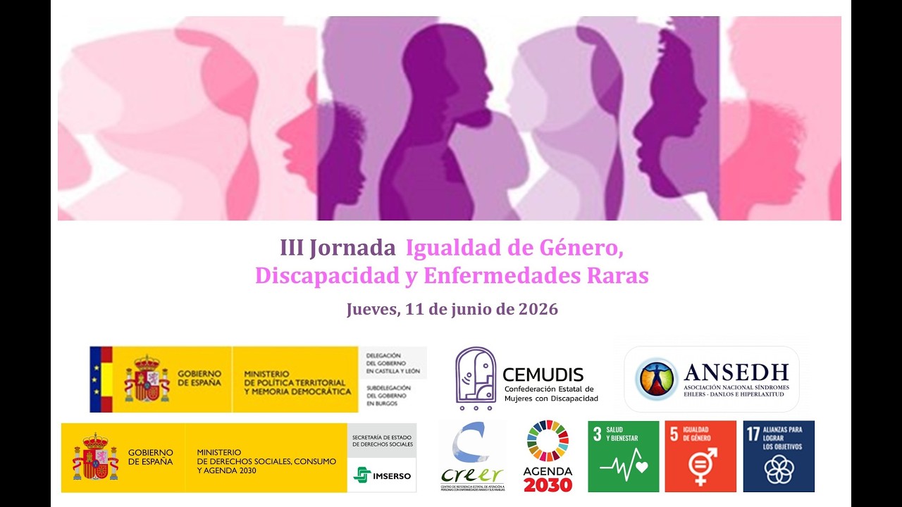 III Jornada Igualdad de Género, Discapacidad y Enfermedades Raras (11 de junio de 2026)