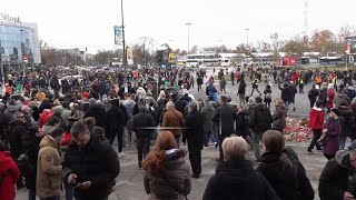 Thousands mark one month since Novi Sad train station disaster