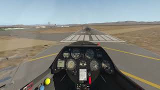 Xplane 11 ASK21 Glider Landing