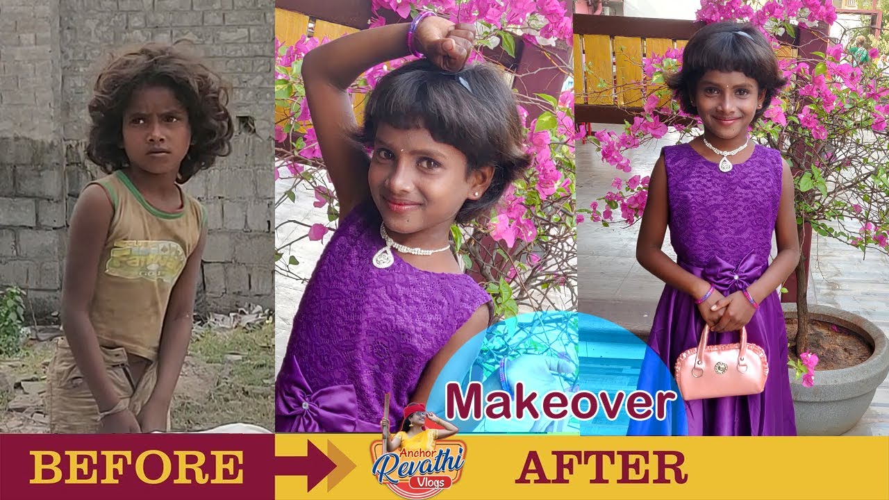 Street Girl Extreme Make Over In Vizag Best Makeup Transformation Anchor Revathi Vlogs Youtube