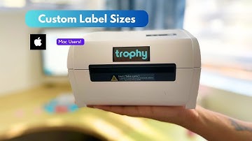 Mac Tutorial - Create Custom Label Sizes On Your Trophy Thermal Printer