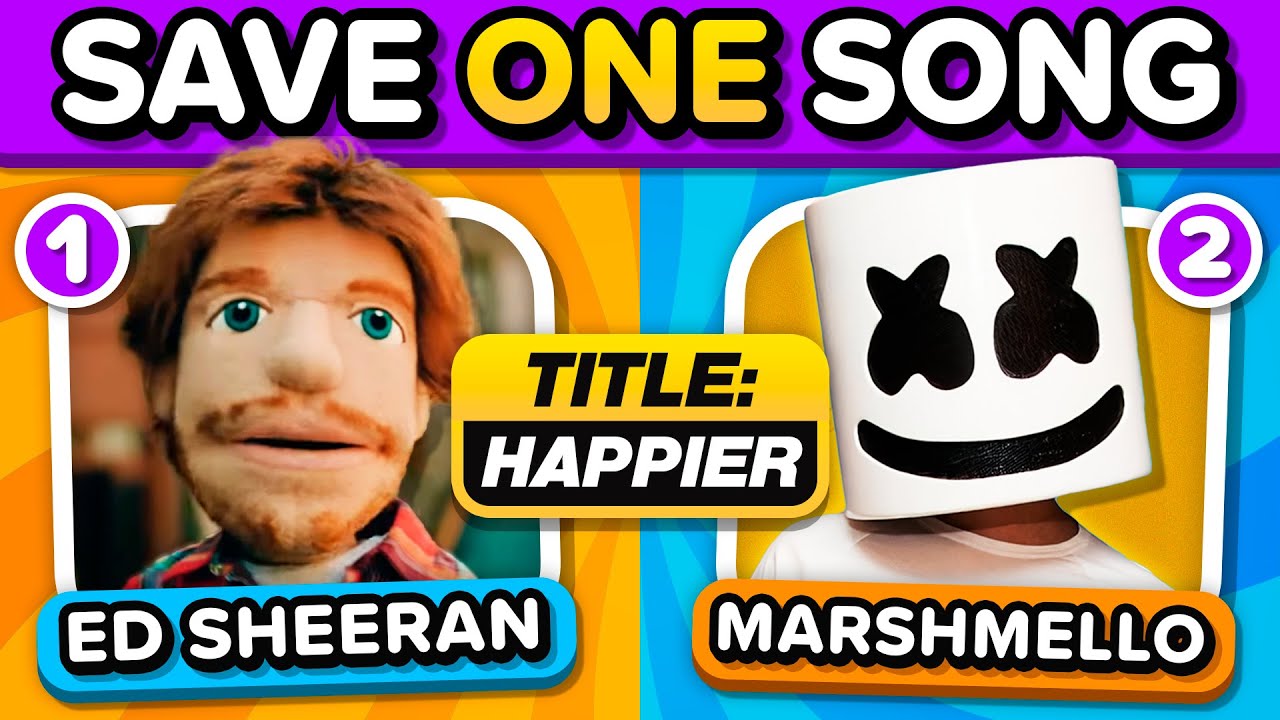 TWO SONGS, SAME TITLE - SAVE ONE SONG | Music Quiz