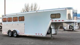 2007 CIMARRON 4-HORSE GOOSENECK TRAILER - Transwest Truck Trailer RV (Stock #: 5U161010)