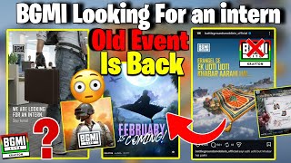Bgmi Start Intern For Bgmi Lite? Bgmi New Post Bgmi Old Aladdin Event Back Again