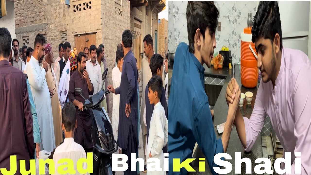 “Junaid brother’s wedding and an arm-wrestling challenge with Ibaad brother🙂