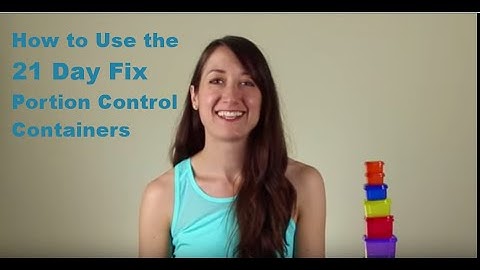 How to Use the 21 Day Fix Containers