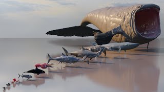 Unleashing Bloop: 3D Size Comparison of Sea Monsters 🌊🐉