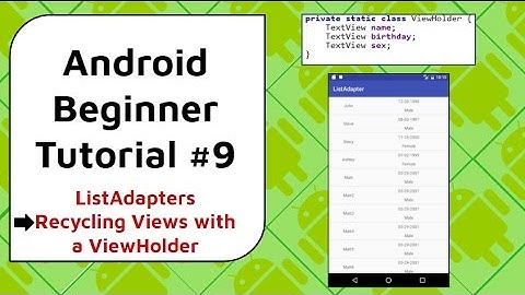 Android Beginner Tutorial #9 - Aangepaste ListView-adapter [met laadanimatie]