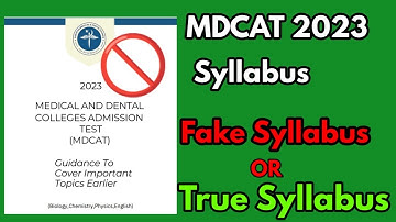 Mdcat 2023 Fake Syllabus||Mdcat Syllabus 2023||Expected Date for Mdcat 2023||Books for mdcat 2023