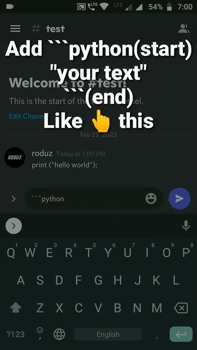 How to format code in Discord | Code text effect #roduz #discord - YouTube
