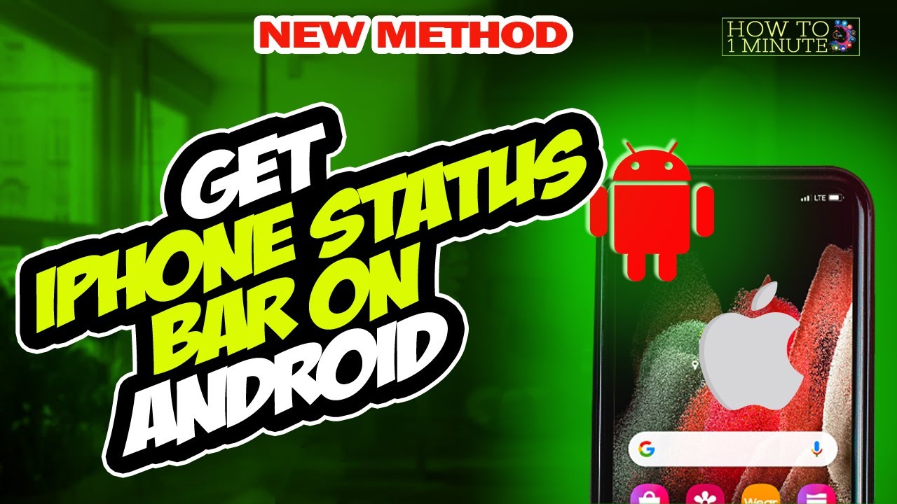 How To Get iPhone Status Bar on Android 2025