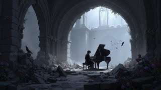Gothic Melancholy & Piano Echoes | Dark Academia Study | Ancient Ruins Ambiance