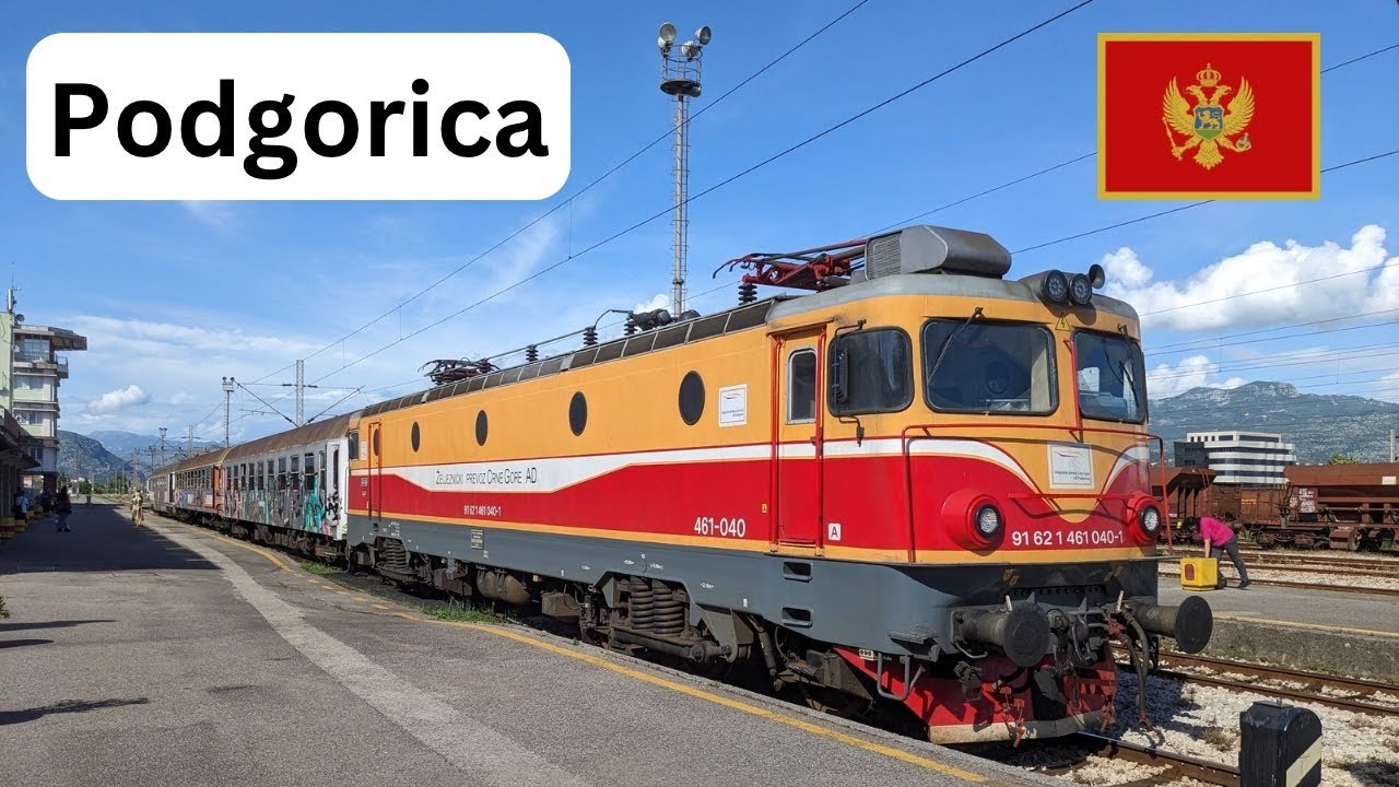 Zugbetrieb in Podgorica (Montenegro)
