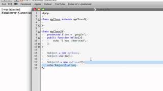 PHP OOP - modifiers