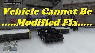 GTA 5 This Vehicle Cannot Be Modified/Sold Fix 2022