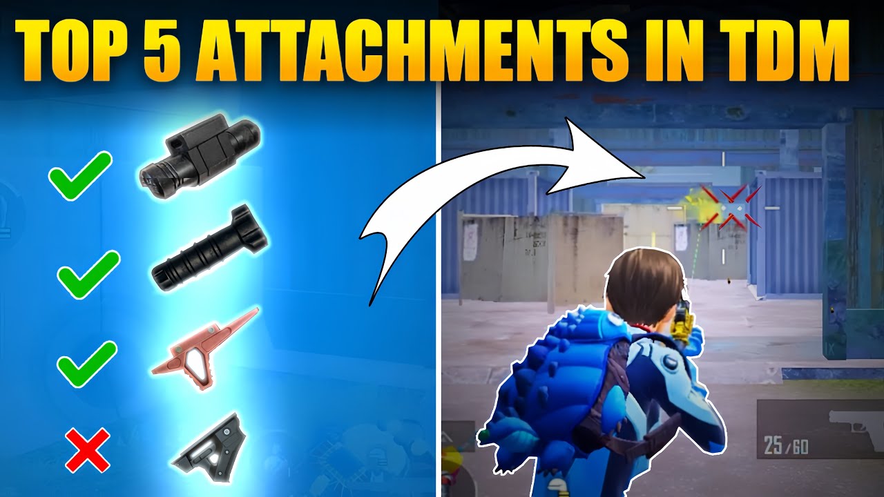 BEST TDM ATTACHMENTS TO CONNECT MORE HEADSHOTS IN CLOSE RANGE 🔥 - YouTube