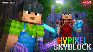 PLAYING HYPIXEL SKYBLOCK FOR THE FIRST TIME 🗿#sahilnite #viral #minecraft #hypixel #live