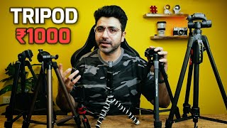 I Tested Top Tripods under ₹1000 from Amazon | GIVEAWAY