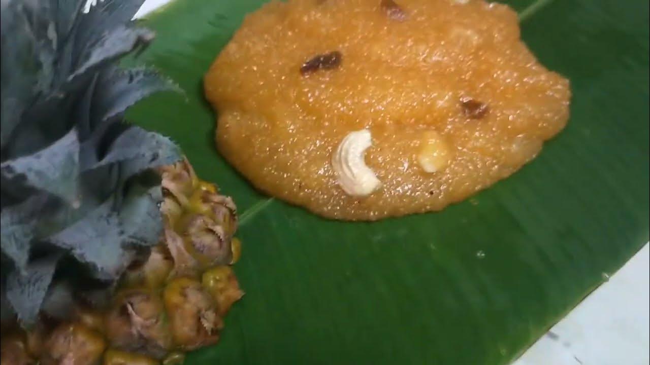 pineapple kesari recipe...kalaiammasamayal5328 sweet recipe YouTube