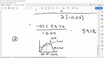 ENGR 222 - Class 22 (1 November 2018) Breakeven between two alternatives